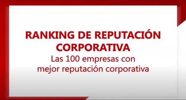 Merco presenta ranking de empresas con mejor reputación 2020 en Perú.