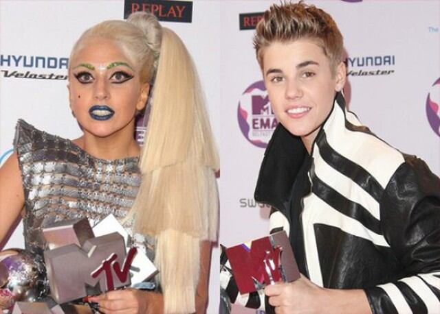Justin Bieber y Lady Gaga fueron los grandes ausenten en la ceremonia celebrada en Europa.