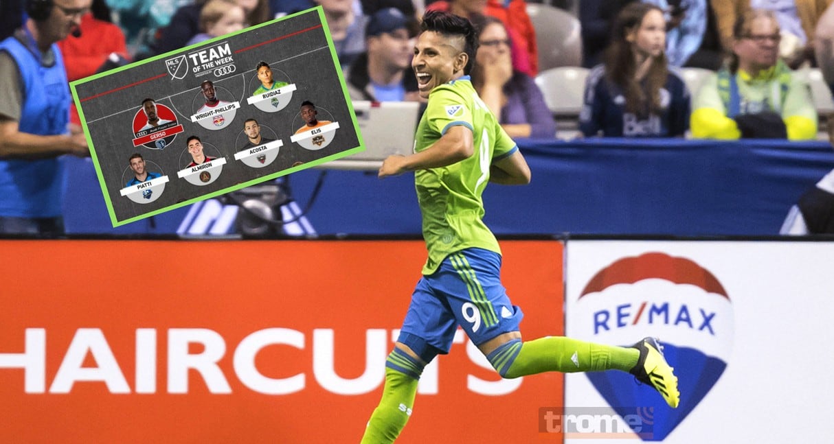 Raúl Ruidíaz se consolida en la MLS donde forma parte del once ideal tras su doblete al Vancouver