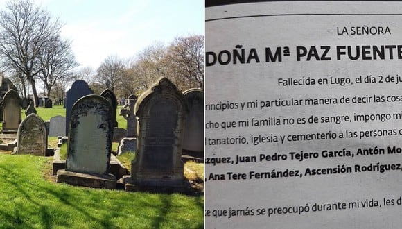 La lista de invitados para el funeral de María Paz Fuentes Fernández fue publicado en el obituario de un diario local. (Foto: Pixabay)