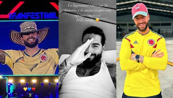 Maluma se presentó en el FIFA Fan Fest, que se realizó en la ciudad de Doha como previa al inicio del Mundial Qatar 2022.(Foto: Instagram @maluma)