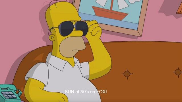 Homero Simpsons interpreta a un súper policía en el nuevo opening de Los Simpsons. (Foto: Captura de Youtube)