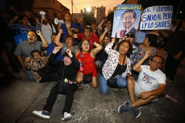 Alberto Fujimori fue trasladado al penal de Barbadillo en la Diroes. (Foto: Francisco Neyra / GEC)