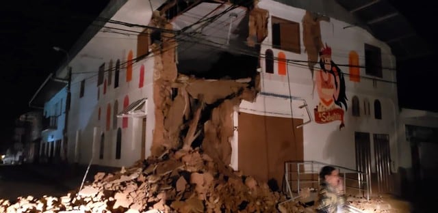 Terremoto en Loreto ha ocasionado daños materiales.