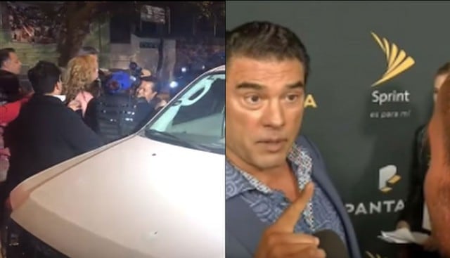 Exesposa de Eduardo Yáñez agredió a camarógrafo luego que le preguntaran si el actor es el verdadero padre de su hijo. (Capturas: YouTube)