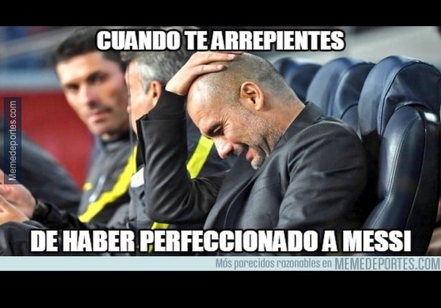 Memes del Barcelona vs. Manchester City por la Champions League. (Fotos: Facebook/memedeportes.com)