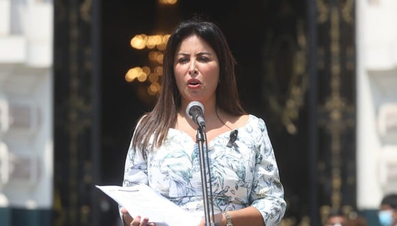Patricia Chirino insultó al presidente Pedro Castillo durante una manifestación el pasado 27 de noviembre. (Foto: GEC)