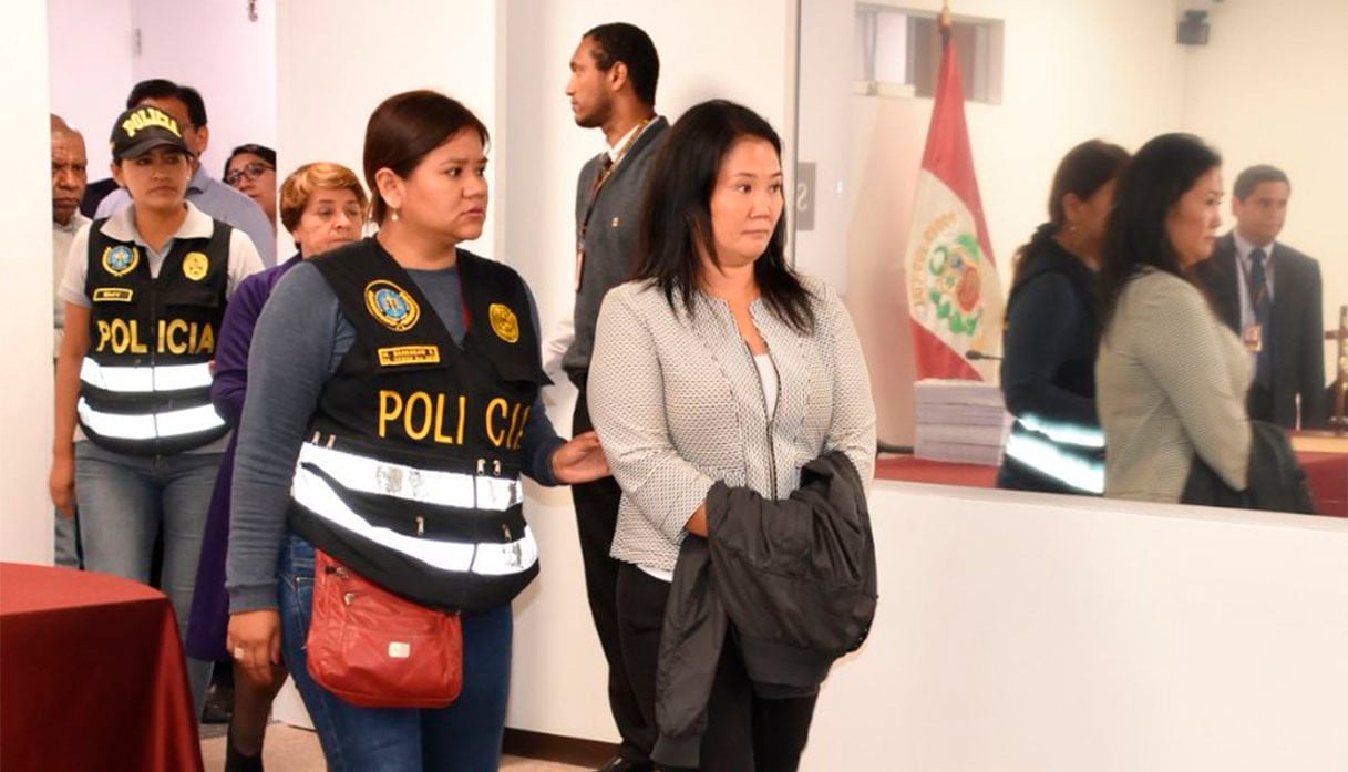 Keiko Fujimori fue detenida preliminarmente el 10 de octubre por orden del juez Richard Concepción Carhuancho. (Foto: Poder Judicial)