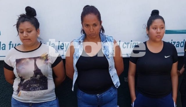 Tres mujeres fueron intervenidas con billetes falsos luego de haber estafado a un comerciante, en el Cercado de Lima. (Fotos: José Yucra/Trome)