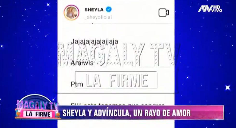 Chat de Sheyla Rojas sobre Luis Advíncula