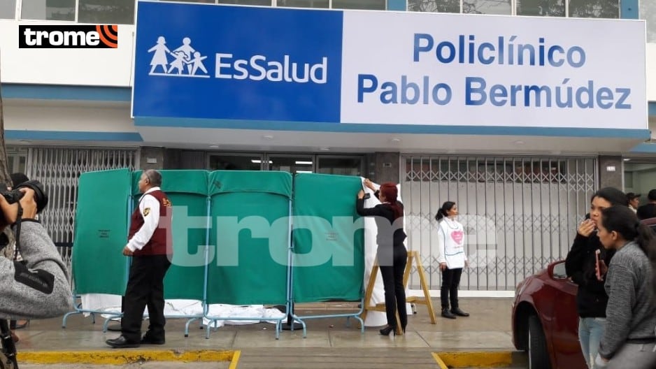 Jesús María: Mujer muere tras caer el piso 9 de policlínico Pablo Bermúdez (Foto: Mónica Rochabrum)
