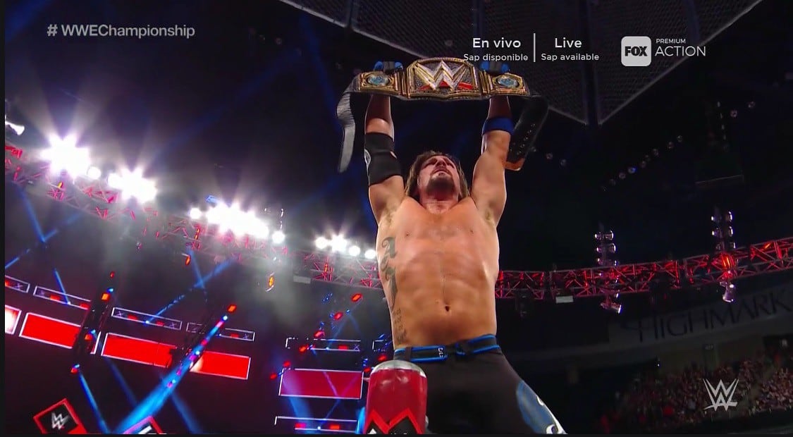 AJ Styles venció a Rusev (WWE)