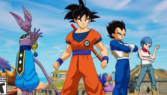 Goku, Vegeta y Bulma estarán presentes como nuevos personajes en Fortnite y llegan con más elementos equipables. (Foto: Epic Games)