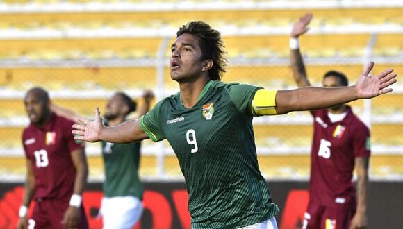 Marcelo Martins es el capitán de Bolivia y goleador de las Eliminatorias. (Foto: AFP)