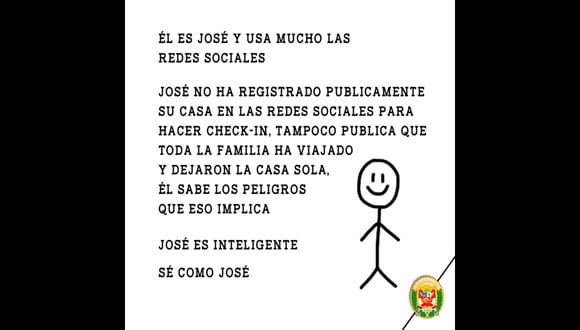 En Facebook, las páginas de los ministerios del Perú no han dudado en utilizar el meme ‘Sé como José’. (Imagen: Facebook)