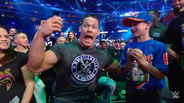 John Cena compartió con miles de fanáticos desde el WrestleMania 34.