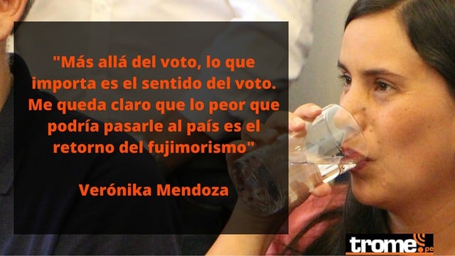 Verónika Mendoza: “El fujimorismo no puede volver al poder”