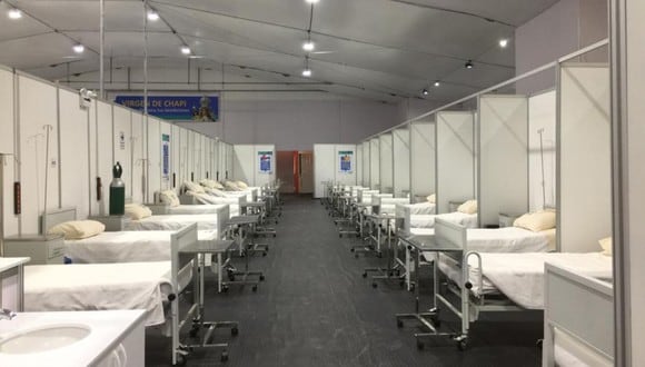 Arequipa: de un total de 535 camas, 232 están ocupadas por pacientes infectados en estado leve y moderado. (Foto: Difusión)