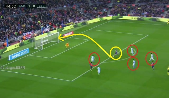 GOLAZO de Messi: Se escapó de cuatro defensas y definió así en Barcelona vs Celta por la Liga Santander