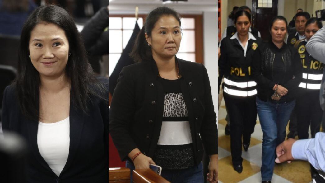 Keiko Fujimori: sus rostros antes de la prisión preventiva.