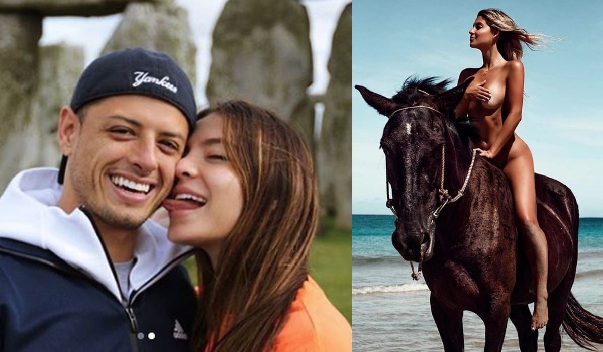 Chicharito Hernández: Su bella novia monta a caballo desnuda por la "libertad" y causa alboroto en Instagram