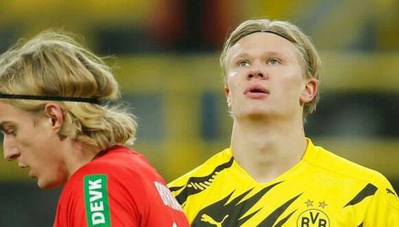 Erling Haaland volvió a lesionarse en el Borussia Dortmund. (Foto: Agencias)