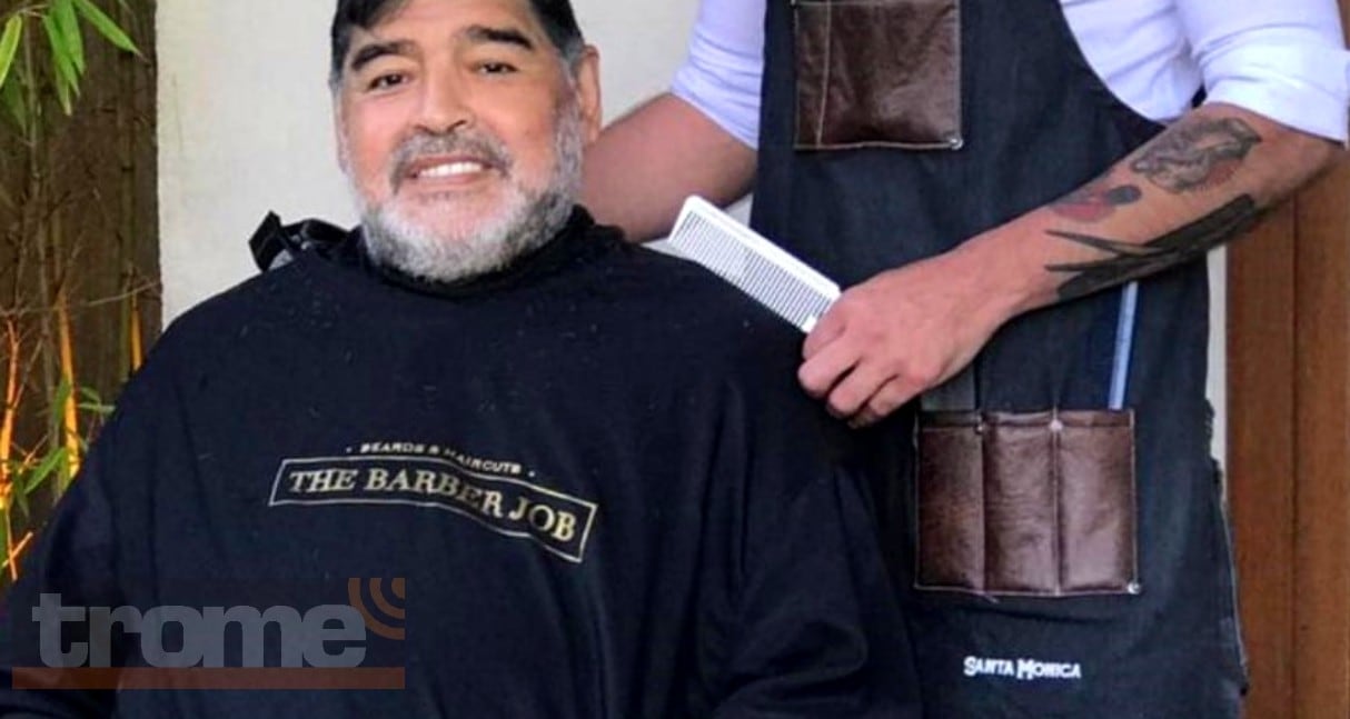 Diego Maradona llegó a Buenos Aires para pasar Año Nuevo.