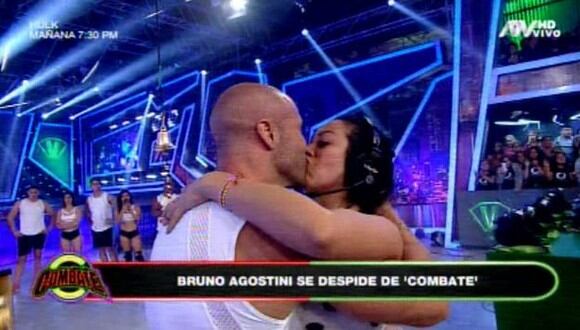 Bruno y Cathy se abrazaron y se dieron un beso en la boca en presencia de todos. (Foto: ATV)