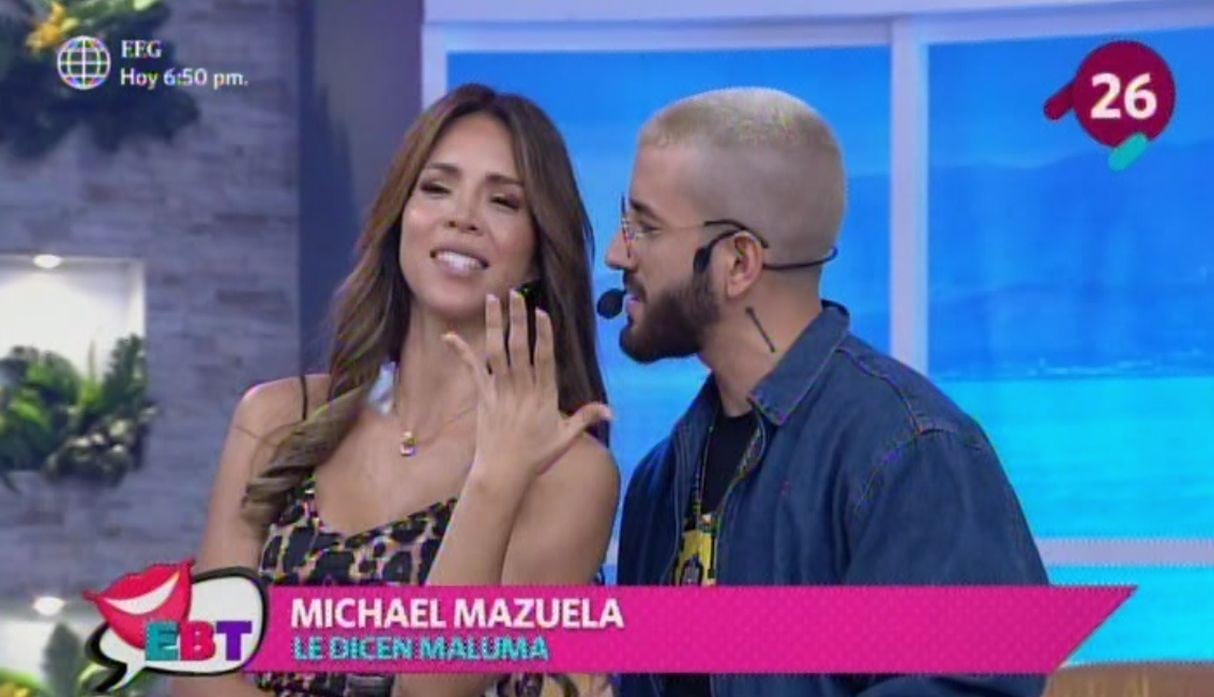Sheyla Rojas se reencontró con 'Maluma' en TV