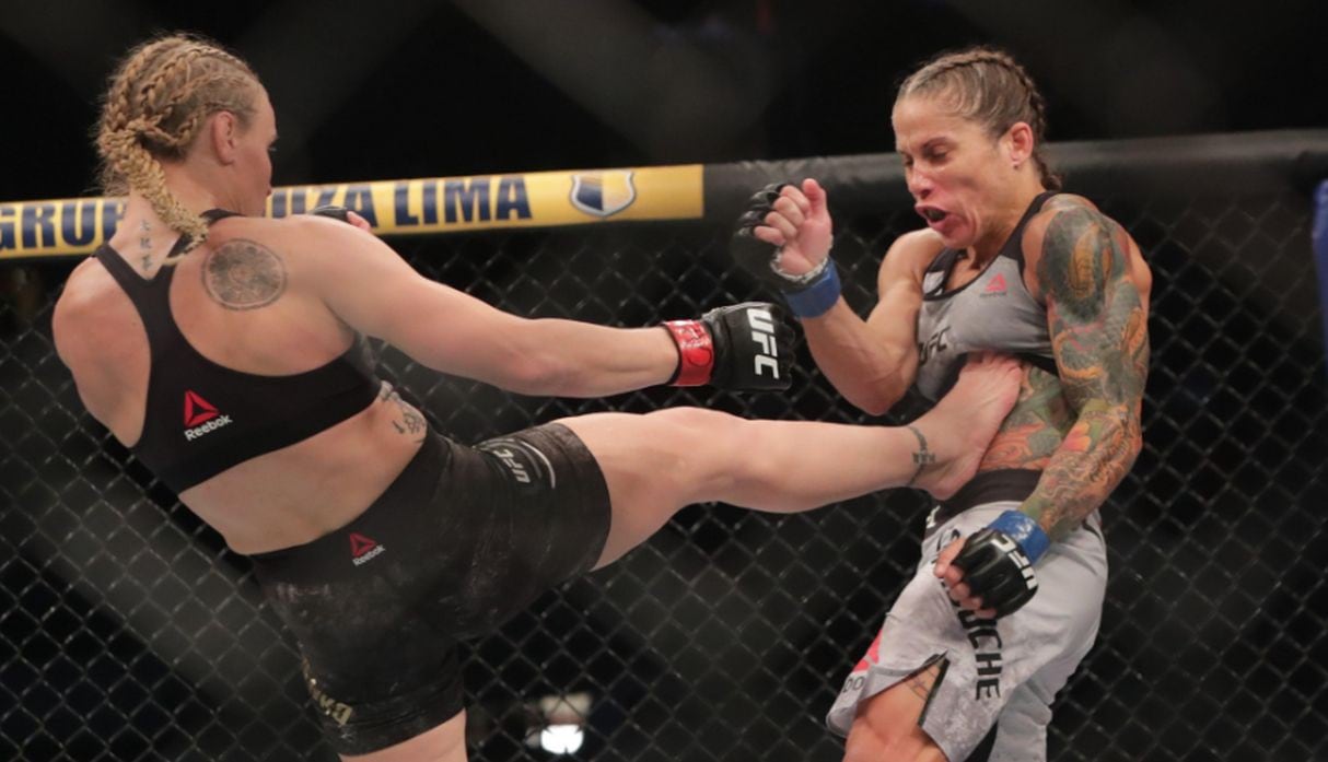 Valentina Shevchenko venció a Liz Carmouche en el UFC Uruguay. (Fotos: Agencias)