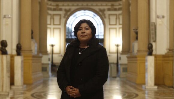 Betssy Chávez es congresista por la bancada de Perú Libre. (Foto: El Comercio)