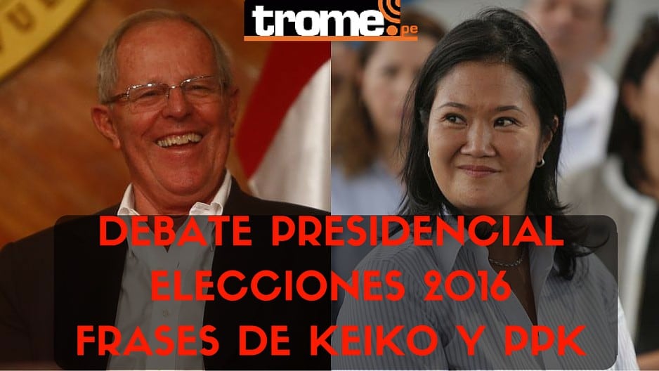 Debate presidencial: las mejores frases de Keiko Fujimori y PPK