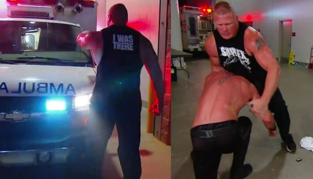 'La Bestia' Brock Lesnar hizo añicos a Seth Rollins. (Captura Tv)
