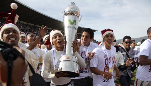 Universitario dio la vuelta olímpica por última vez en Huancayo, tras ganarle la final a Real Garcilaso en 2013