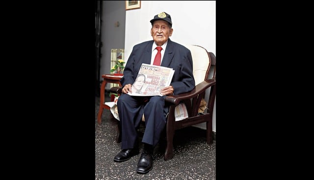 'Papito Nico' es héroe de Guerra con Ecuador y celebró 100 años.