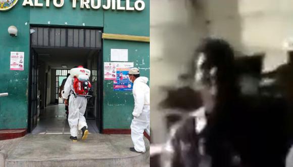 Imágenes escalofriantes de un video muestran a una desquiciada mujer que lanza por el aire a una bebé de cinco meses porque 'lloraba mucho', en Trujillo.