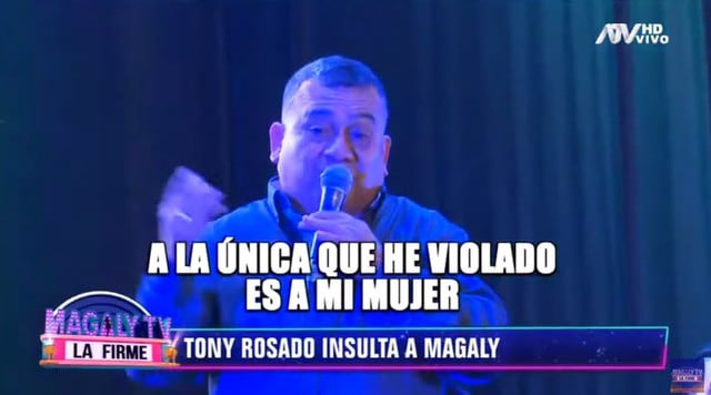Tony Rosado reconoce que violó a su esposa. Foto: Captura de pantalla de Magaly Tv La Firme