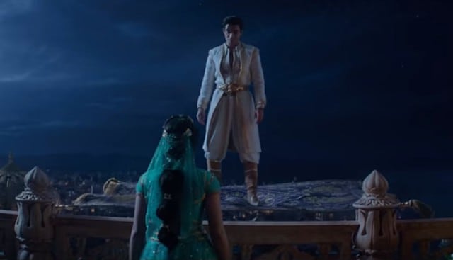 Disney liberó nuevo adelanto de "Aladdin" con escena de los protagonistas en la alfombra voladora. (Foto: Disney)