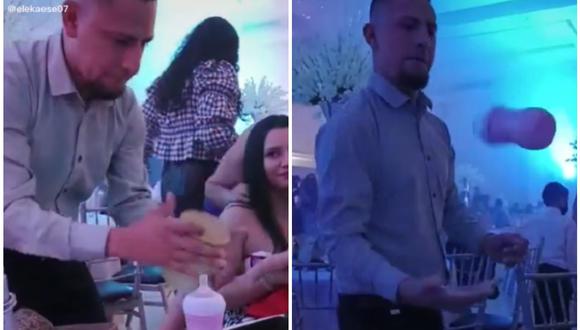 Video en TikTok muestra como padre atiende a su bebé al propio estilo de un bartender. (Foto: @elekaese07 / TikTok)