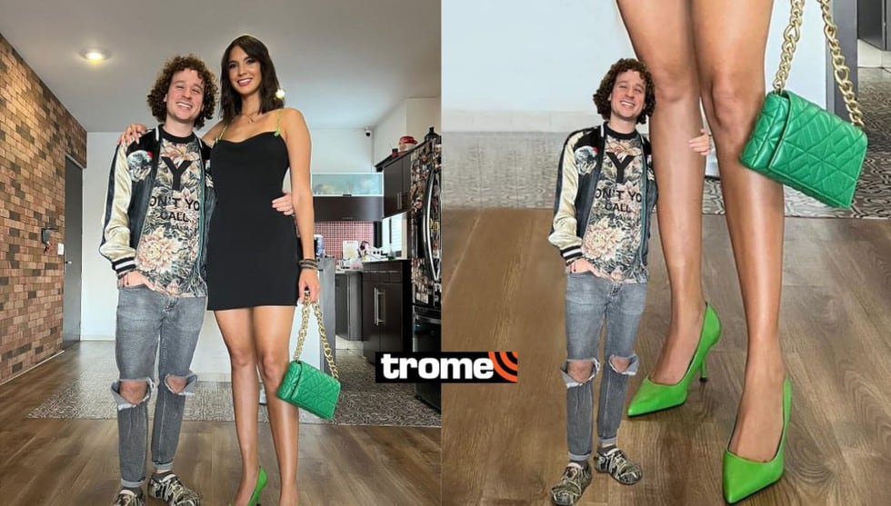 Luisito Comunica publica foto con su novia Ary Tenorio y le hacen memes por su altura (Foto: Trome /Facebook)