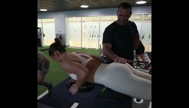 Jennifer Lopez muestra el intenso entrenamiento al que se somete junto a Álex Rodriguez. (Foto: Captura de video)
