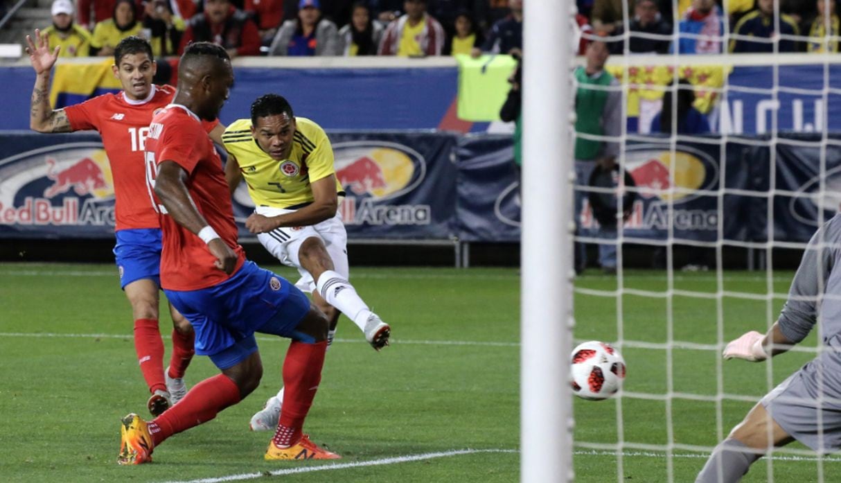 Carlos Bacca puso el primero para la selección cafetera en el Colombia vs Costa Rica en el partido amistoso FIFA. (Fotos: Agencias)