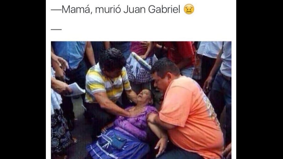 Juan Gabriel no se salvó de los memes.