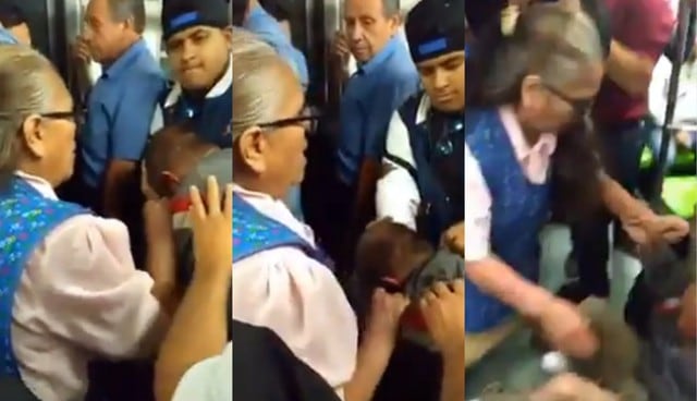 Anciana agarra a golpes a depravado que la acosó sexualmente y lo entregó a la Policía