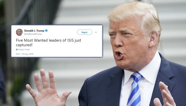 El presidente estadounidense, Donald Trump, dio la noticia a través de Twitter. Fotos: AFP
