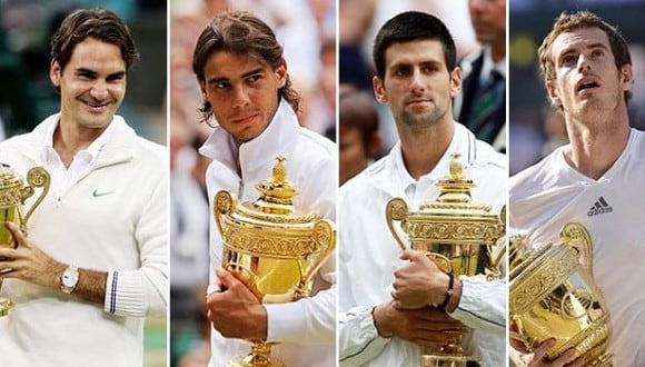 Djokovic, Nadal, Federer y Murray se unen en la Laver Cup. (Foto: Twitter)