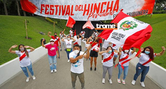 Festival para los hinchas peruanos trae juegos, retos, túnel blanquirrojo, también zona de gastronomía y conciertos. (Entrevista: Isabel Medina / Fotos: César Bueno / Trome)