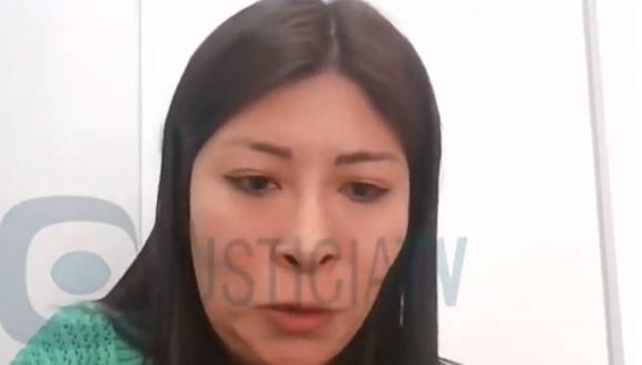 Expresidenta del Consejo de Ministros Betssy Chávez llora audiencia. (Captura TV)