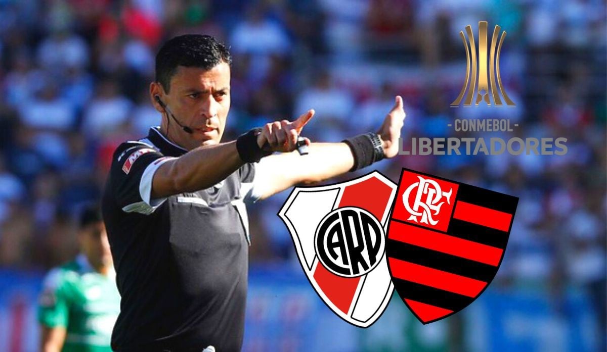Roberto Tobar, el árbitro de la final de la Copa América, dirigirá el River Plate vs. Flamengo.