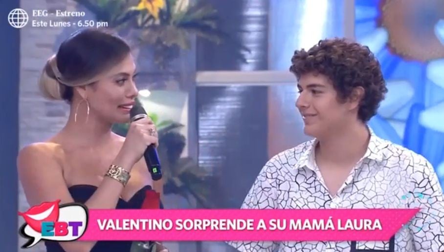 Laura Huarcayo recibió esta sorpresa en vivo de su hijo Valentino